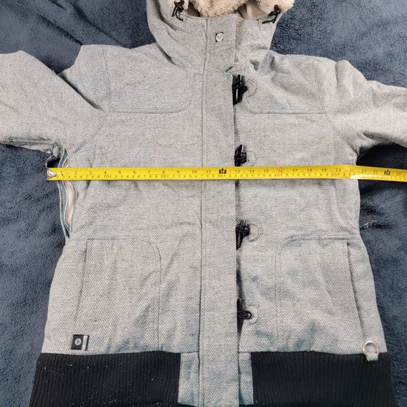 Roxy Limited Edition 5000 Womens Large Gray Winter Snow Jacket Ski Outdoors - Picture 13 of 16